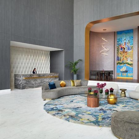 Movenpick Jumeirah Village Triangle Dubai Exteriör bild The lobby of the hotel